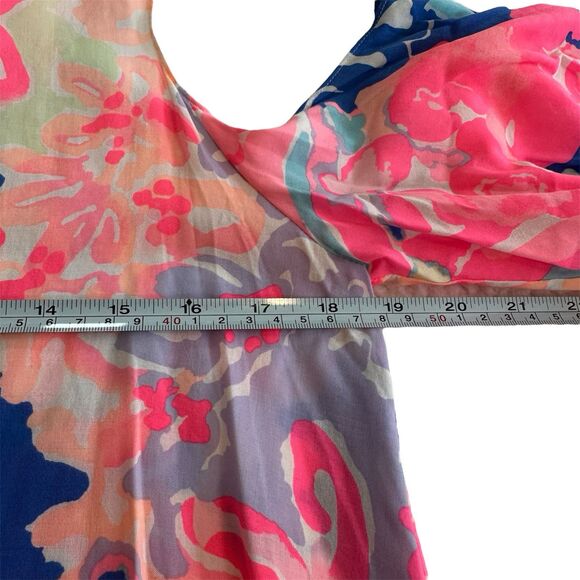 Lily Pulitzer Benicia In Playa Hermosa Tunic Dress Cold Shoulder Size S Resort - Picture 8 of 12